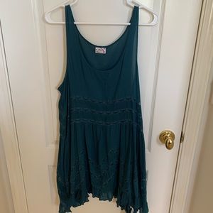 Free People dark teal dress/tunic